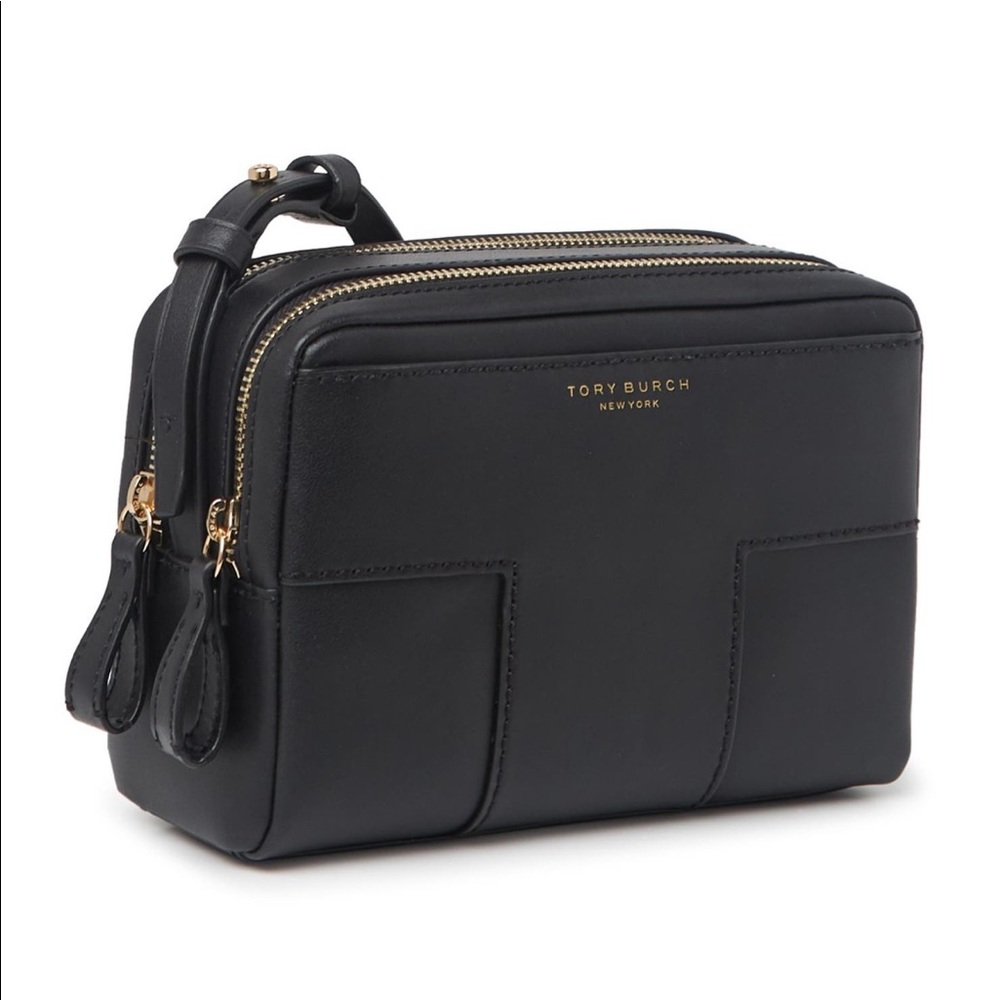 New Tory Burch 🖤 black T. double zipper - Picture 10 of 16
